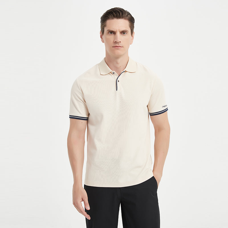 Emberlyn  Premium Men's Golf Polo – Ice Silk Fabric, Tailored Fit, Elegant & Breathable